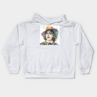 OSCAR WILDE watercolor portrait .4 Kids Hoodie